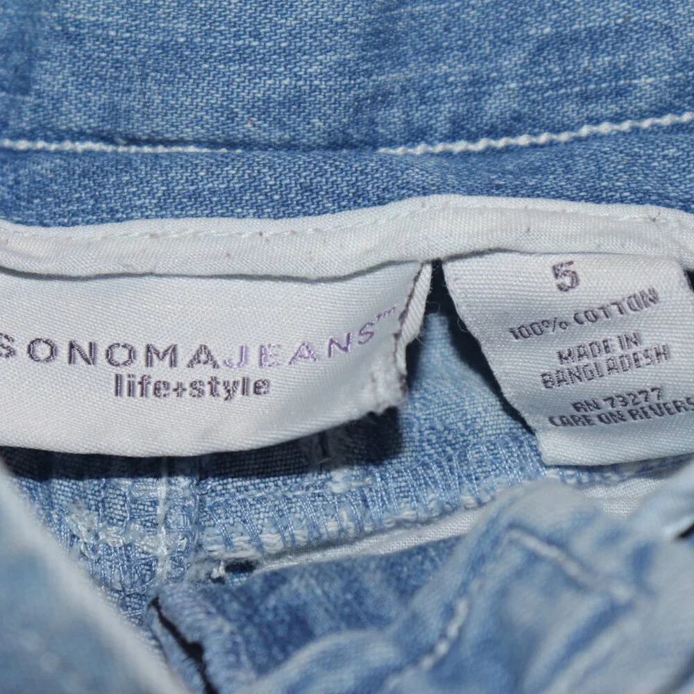 👖 SONOMA JEANS · Light Blue Denim Shorts · Size 5 (Kids)
